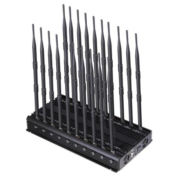 Multifunctional 20 antennas 5G mobile phone(Including 3.5G, 3.7G), GPS, 2.4G, 5.2G, 5.8G, WIFI6E, RF etc,.Signals jammer With Remote Control.
