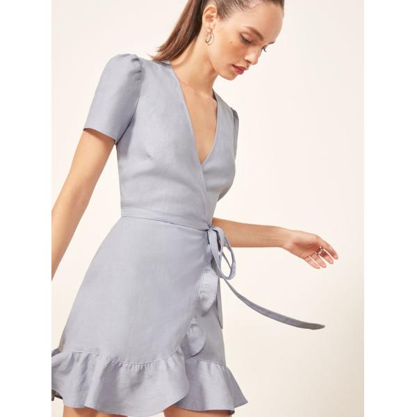 Платье обруча ткани одежды моды лета дам Линен