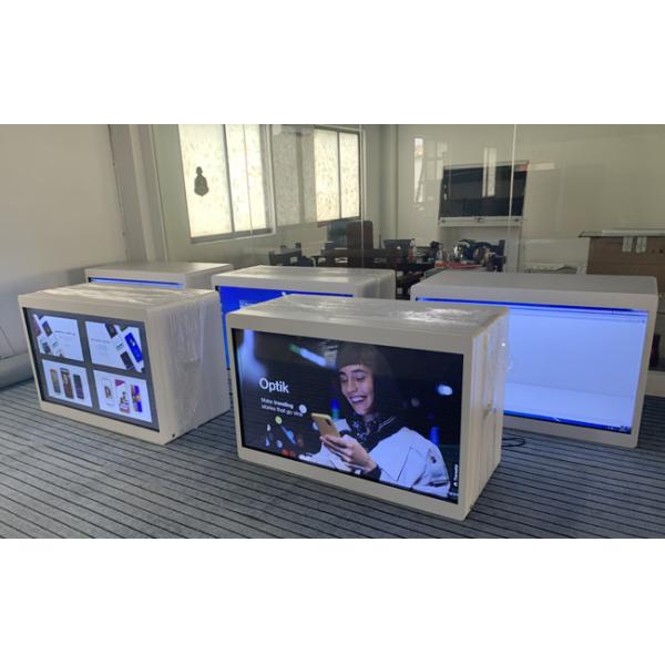 19in Transparent LCD Video Showcase 20W For Watch Stores