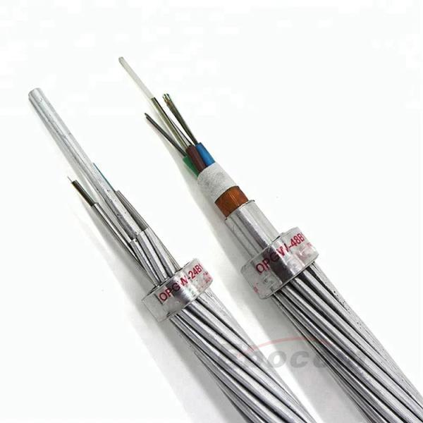 OPGW48B1-50 Cable de cable aéreo de tierra 24 48 72 96Core para la comunicación en red de torre 220KV