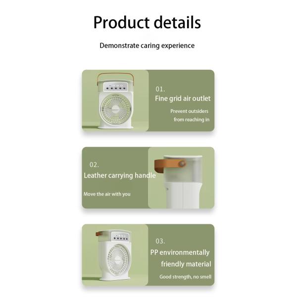 Mini Rechargeable Standing Ductless Industrial Outdoor Smart Cooler Room air Conditioner Humidifier Water Mist Fan