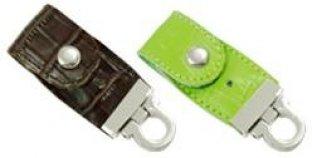 Nueva memoria USB AT-030C del cuero de la llegada