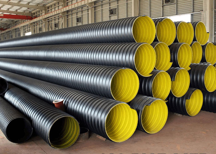 Проектировать HDPE труб дренажа HDPE гофрировал 400 500mm двойную трубу стены