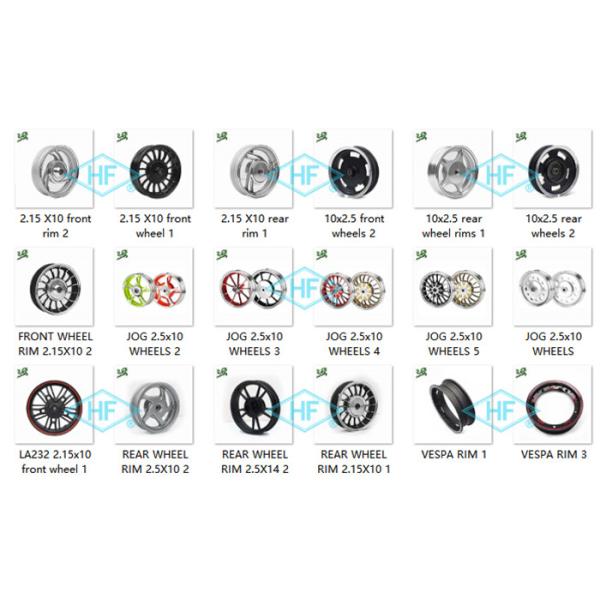 Custom Rear 10 Inch Motorcycle Wheel , Rims Scooter Motorcycle Front Wheel 