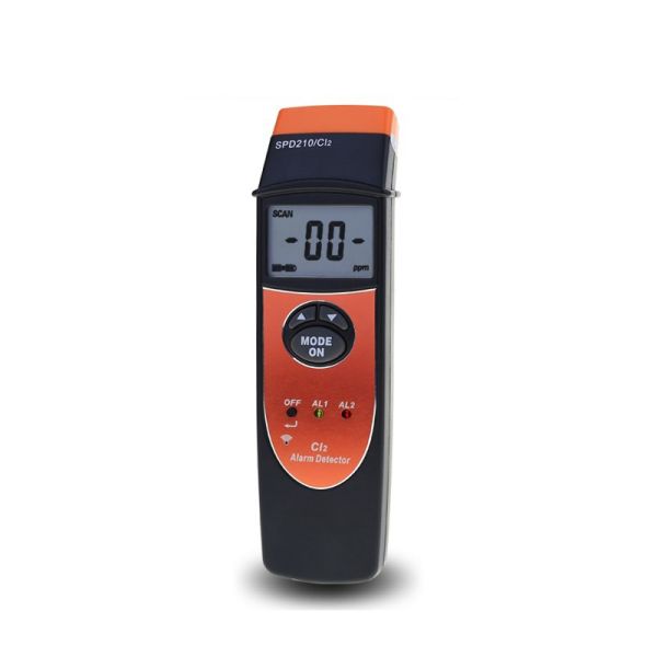 SPD210/CL2 Portable Chlorine Gas Detector with electrochemical Sensor and Sound & Light Alarm for Industrial Safety