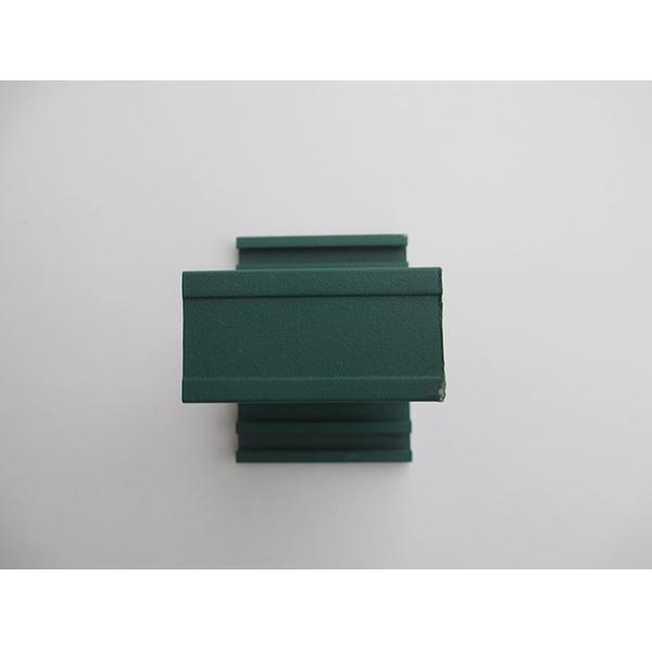 Green Powder Coating Aluminum Window Profile For Soundproof Casement Window