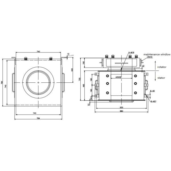 Диаметр размер кольца выскальзывания 350 Мм сильнотоковый большой для очистки сточных вод