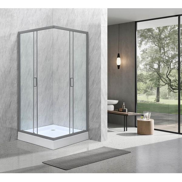 Sliding Opening European Shower Enclosure With Alum Frame