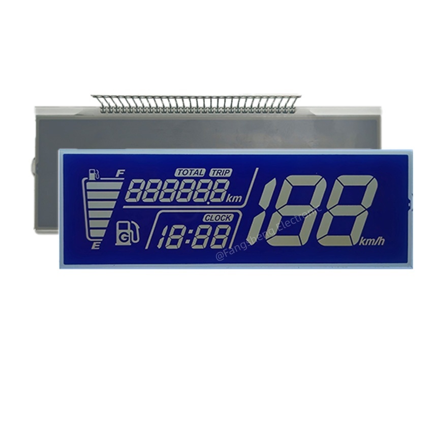Custom HTN LCD Display for Motorcycle Dashboard | Motorcycle LCD Screen Manufacturer
