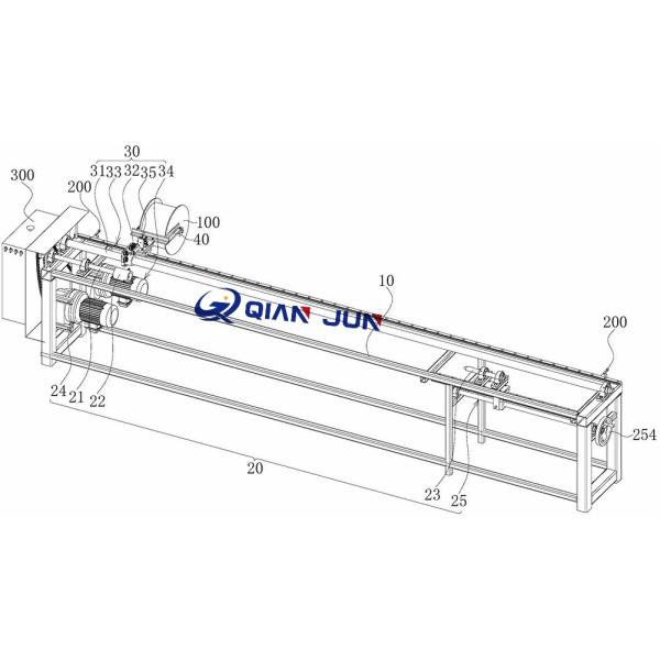 Aramid Ropes Winding machine equipment  for roller table, kevlar rope wrapping machine