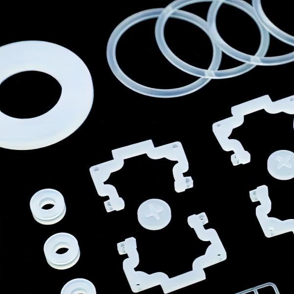 OEM White Small Rubber O Rings IATF16949 Medical Rubber Molding