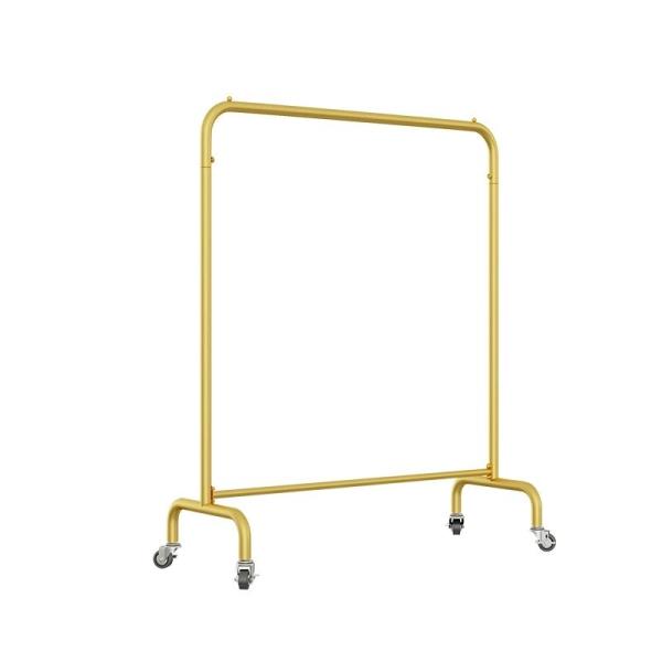 Rolling Commercial Clothing Display Racks 200MM Retail Garment Rack