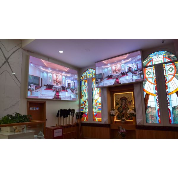 High Resolution Church Stage Backdrop LED Screen Video Wall Panel for Church