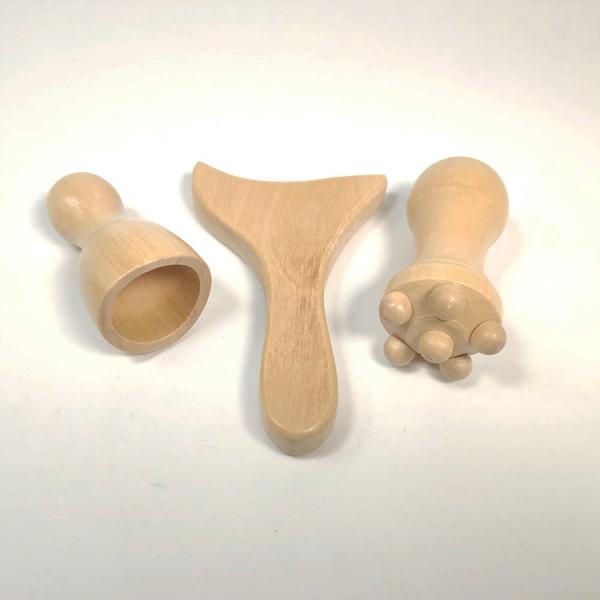 Massage Tool Set for Face and Body Wooden Maderoterapia Kit Skin Care Facial Massager