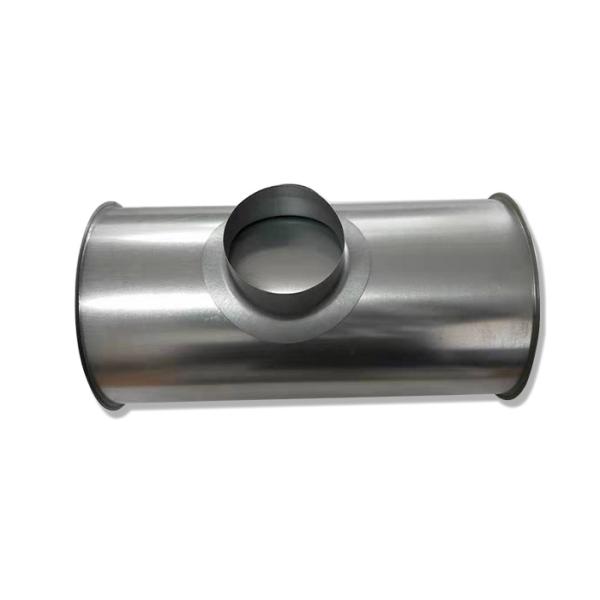 Сварное соединение встык извлечения пыли пускает трубу по трубам вентиляции штуцера и удаления пыли служа фланцем прямую