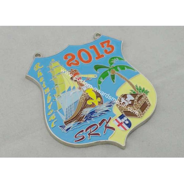 80mm SRK Enamel Medal , Zinc Alloy With Soft Enamel , Nickel Plating