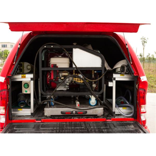 Water Mist Light Fire Truck 57L Fuel Tank With Super High Pressure Extinguishing System