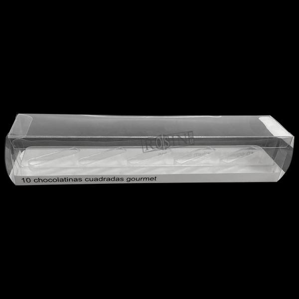 Thermoformed PET Chocolate Plastic Packaging Transparent With 5 Compartments