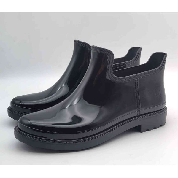 Bottes de jardinage imperméables pour femmes à double dessus Bottes de pluie à couette Matt Finish