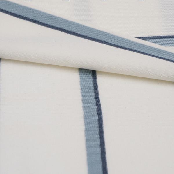 Противоморщинистый простой удобный и гладкий полосатый вязаный ткань для повседневного ношения