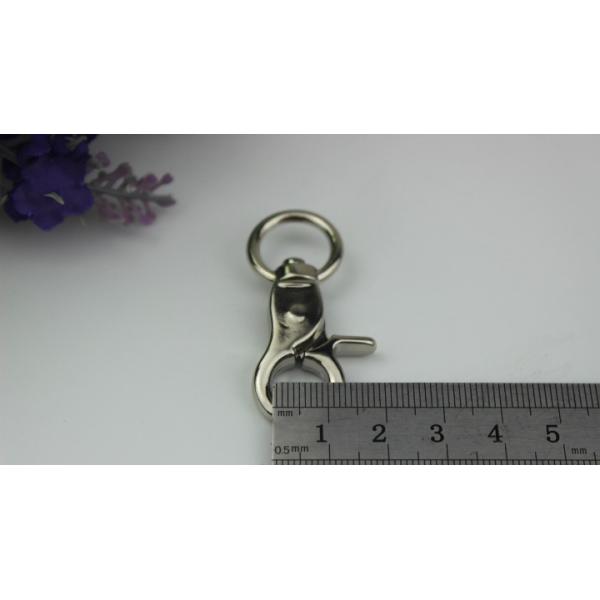 OEM/ODM zinc alloy 13 mm round eye bolt metal dog leash lobster claw swivel snap hook rose for bag accessories