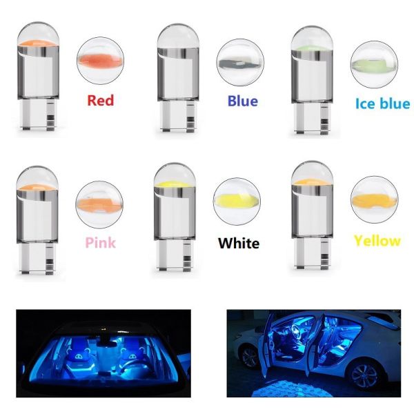Waterproof Car Indicator Led Light White Yellow Red Blue Green Pink Easy Installation