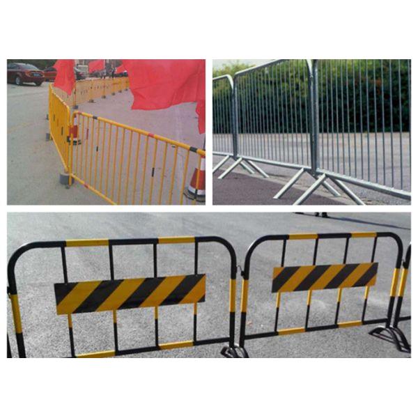 Safety Barrier Temporary Backyard Fence , Temporary Security Fence Panels For Crowd Control