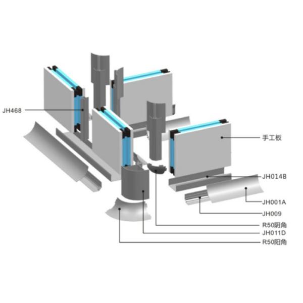 ISO 1 чистой комнаты пыли свободный от модульный с коробкой пропуска ливня воздуха