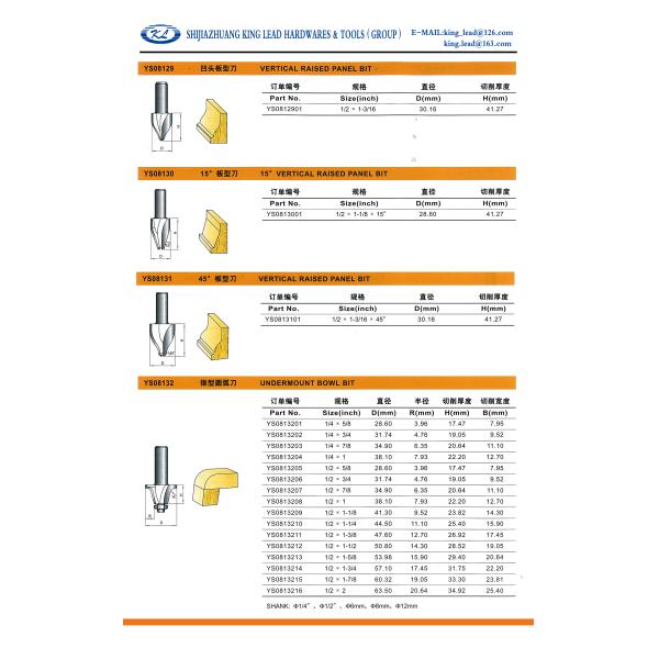 VERTICAL RAISED PANEL BIT