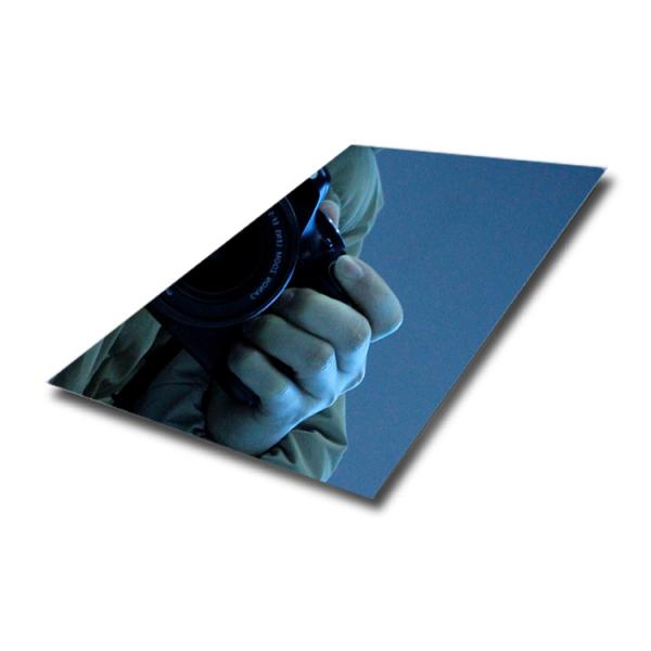 Mirror Finish Sapphire Blue Decorative Stainless Steel Sheet Four Feet for Elegant Decor