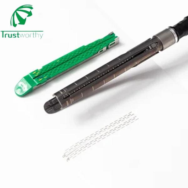 Iso13485 Sterilized Surgical Disposable Endoscope Linear Cutting Stapler And Cutting Assembly Simple Use
