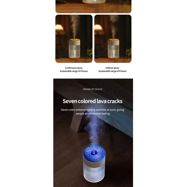 Color Changing Light Ultrasonic Humidifier Auto Shut Off For Home And Office