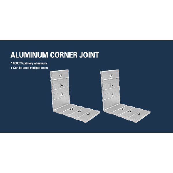6063-T5 Aluminum Profile Corner Connector with 45 Degree Angle for Durable Window and Door Joints
