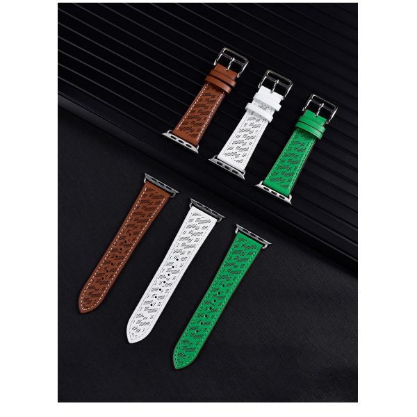 Irregular Polka Dot Genuine Leather Strap · 38~49mm | OEM