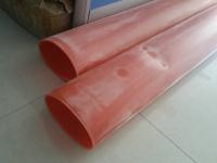 Extrusão de tubos de silicone de manga translúcida vermelha para rolos de corona