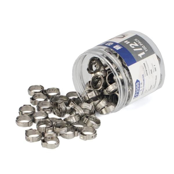 ISO Portable PEX Crimping Tool Cinch Rings 1/2 Inch Stainless Steel