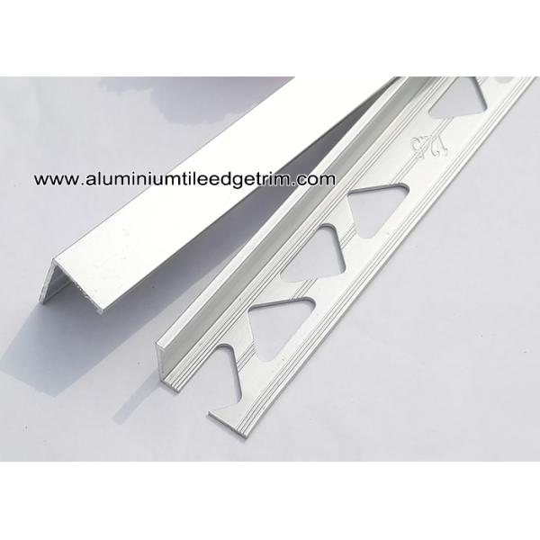 Matt Silver / Natural Aluminium L Shaped Angle Trim / Tile Trim 12mm x 3m
