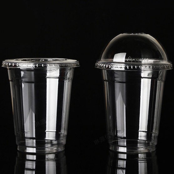 12oz 16oz 20oz Eco Amigável descartável compostável biodegradável Copo de plástico PLA transparente