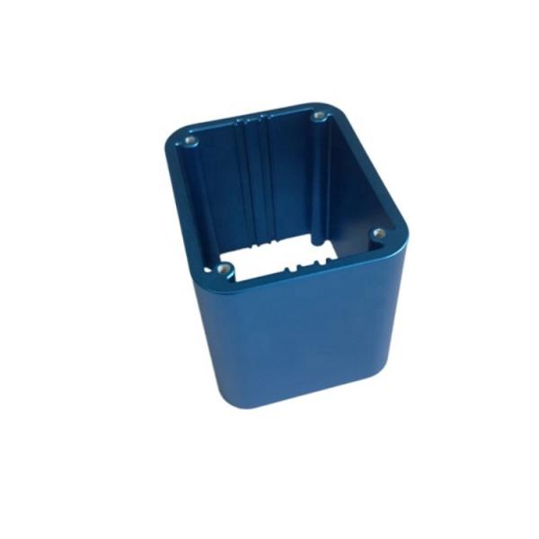 Custom Material Blue Extruded Aluminum Project Box , Aluminium Extrusion Box
