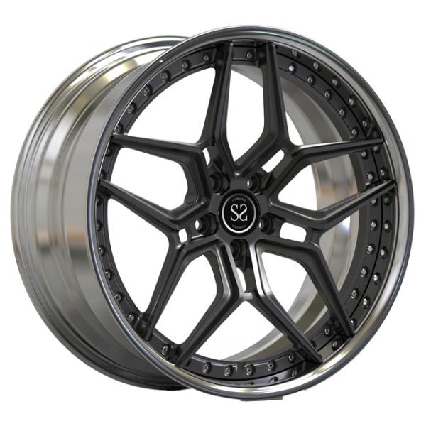 20inch Matte Black Disc Forged rodas lustradas de Audi RS6 do bordo de 2 partes bordas luxuosas