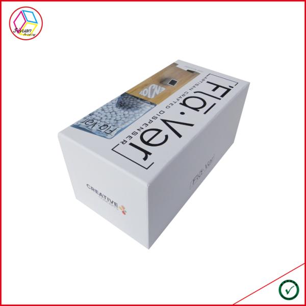 White Coated Paper Rigid Gift Boxes For Phone Packaging