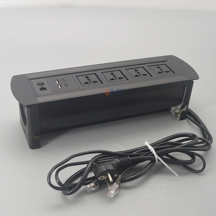 Сальто соединения силы Usb Rj45 оборачиваемости руки вверх по гнезду для таблицы офиса