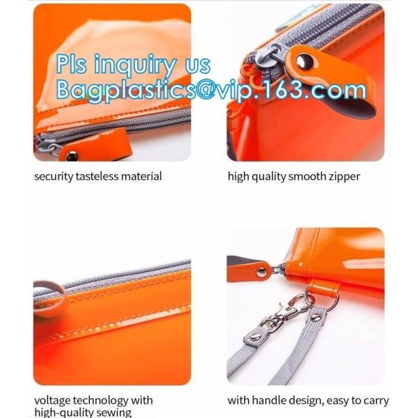 PVC zipper bag transparent plastic self-sealing bag socks plastic bag stationery bags custom, vinly slider zipper packag