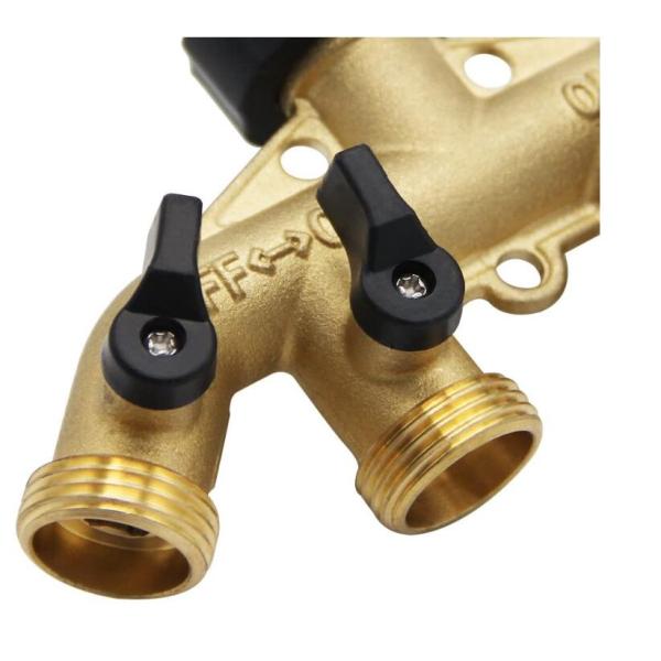 Настройка 4 Way Brass Hose Splitter Connect Fittings Garden Hose Adapter Connector