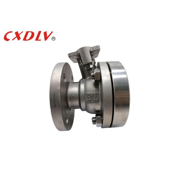 Tank Bottom Flange Ball Valve Soft Seat with ISO Mounting Pad