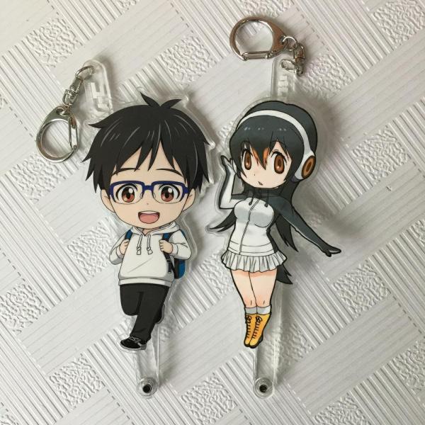 RHOS Small Anime Keychain Charms Glitter Epoxy Charms Non Toxic