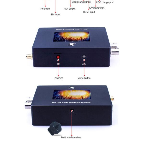 RTMP RTSP Streaming Server 4G Wifi Encoder для быстрой и стабильной прямой трансляции