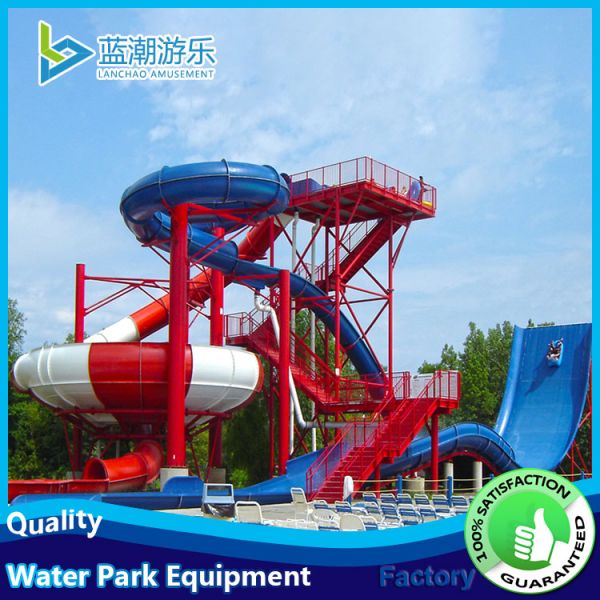 Large Adult Competition Water Park Slide Manufacturer From Guangzhou China