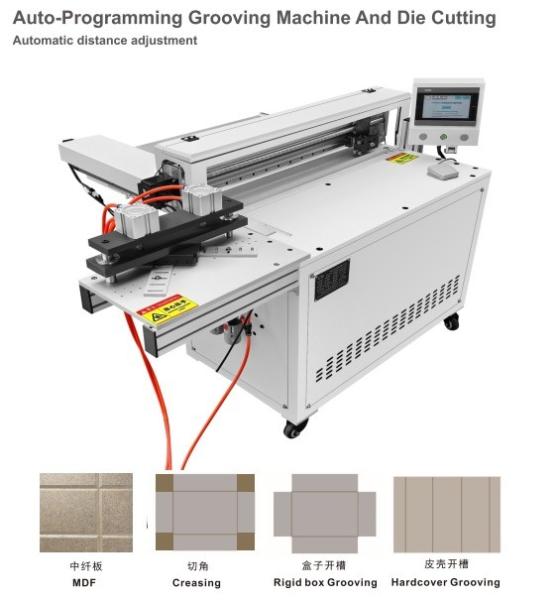 Automatic Die Cutting V Grooving Machine For Grayboard Sample Box Prototype