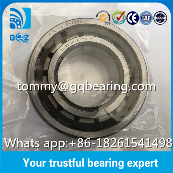 Chrome Steel Single Row Cylindrical Roller Bearing High Load Bearings NJ2208 NJ2208-E-TVP2